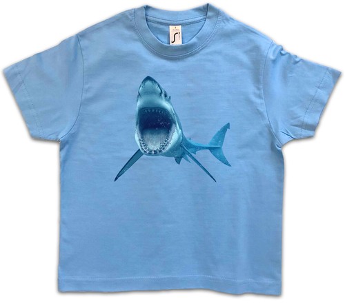 Maglietta white shark - white, i