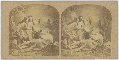 Stereo circa 1865 foto antica - stereo,