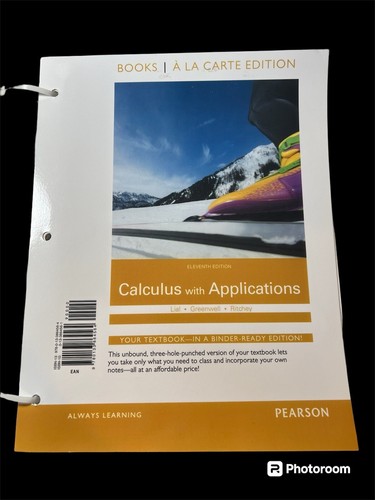 Calculus with applications - calculus,