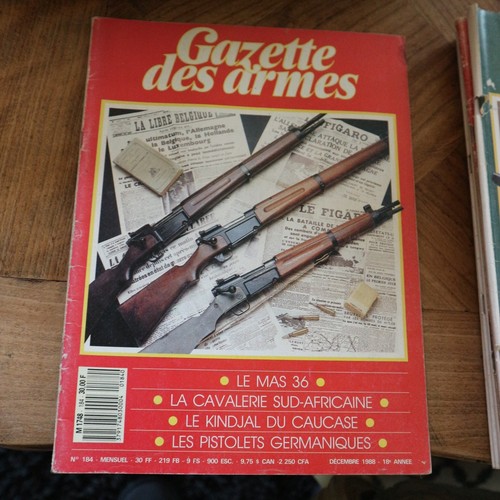 Revue gazette armes 184 1988 - armes,