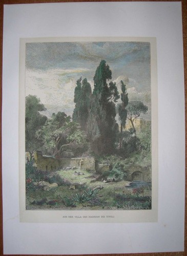 1876 italy view hadrian - italy, hadrian's