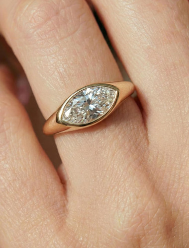 Anello uomo con zirconi - uomo,