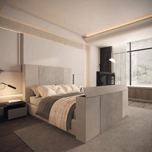Struttura letto leo - letto, tv