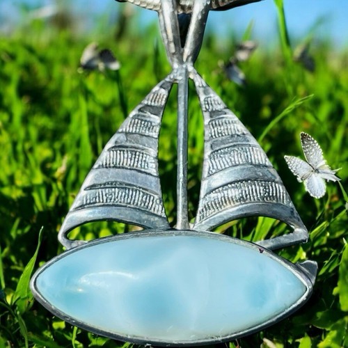 Collana con ciondolo barca - , a