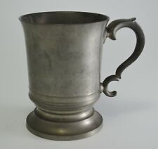 M4181 BELLISSIMO ANTICO BOCCALE IN PELTRO R.POMPE BELGIO METÀ '800