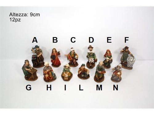 Pastori per presepe 9cm - per, h.