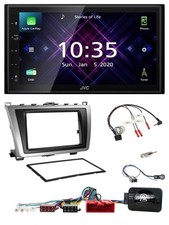 JVC DAB 2DIN volante Bluetooth USB autoradio per Mazda 6 2010-2012 nero/sillaba