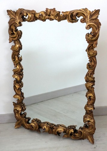 Specchiera legno dorato - legno,
