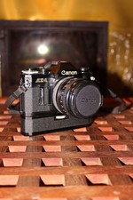 Canon AE-1 Black + Canon Lens