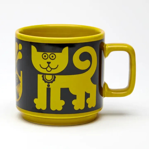 Hornsea cat and piranha mug - hornsea,