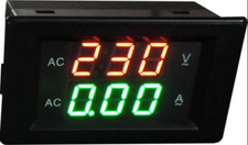 YB4835VA 500V 200A Voltmetro Amperometro  Digitale Display Doppio Led Verde e...
