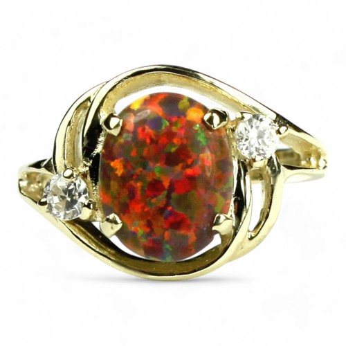 Anello donna creato opale - anello,