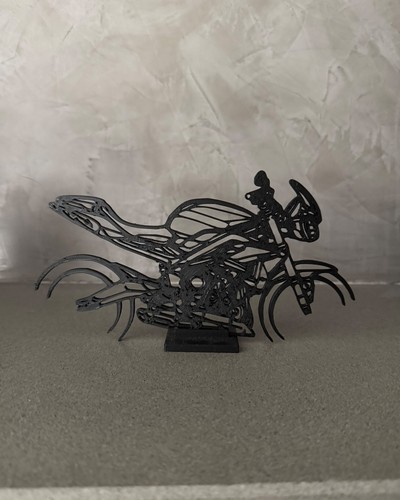 Moto stilizzata stampata 3d - stampata,