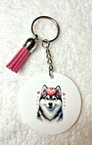 Portachiavi cucciolo husky san - portachiavi,