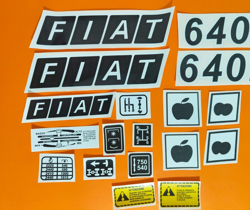 Adesivi decalcomanie fiat 640 - decalcomanie,