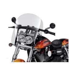 NEW Harley Davidson Parabrezza Compatto Sgancio Rapido 58617-09 Bracci Neri 19”