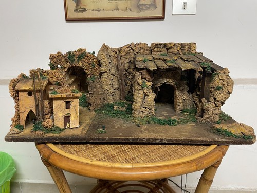 Presepe artistico con - , casette