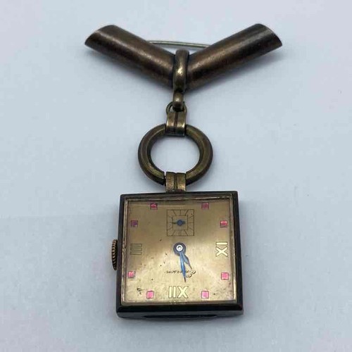 Spilla orologio vintage