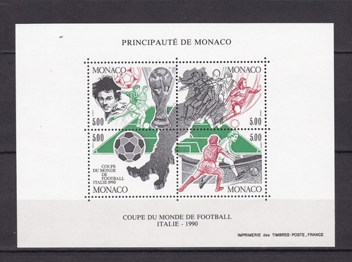 Timbres 1990 monaco feuillet - timbres,