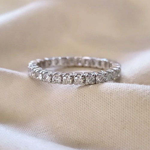 Anello fedina eternity oro - fedina, in
