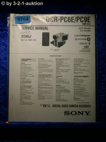 Sony service manual dcr - sony,