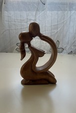 Wood Sculpture Love Eternal – artisanal wood decor