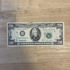 Vecchia banconota da 20 dollari (1995)