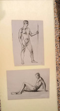 2 disegni a matita su carta
