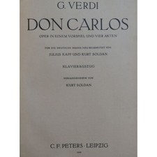 VERDI Giuseppe Don Carlos