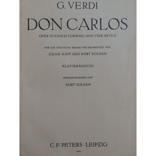 Verdi giuseppe don - verdi, carlos
