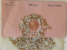 SS8 VETRO TRASPARENTE 17PP VINTAGE CONFEZIONE 1200 STRASS GERMANIA LOTTO RIPARAZIONE GIOIELLI