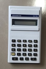 Calcolatrice elettronica vintage SANYO Powergard CX-110 funzionante ottime condizioni