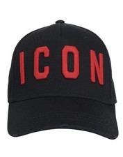 DSQUARED2 |   Cappellino da baseball BE ICON con scritta rossa