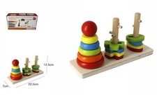 Gioco legno colonne 14pz - gioco,
