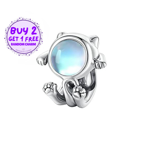 Charm gatto astronauta per - charm,