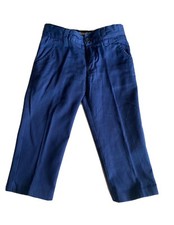 Pantalone bambino blu cotone