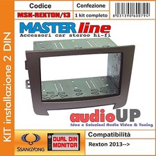 MASCHERINA AUTORADIO ADATTATORE 2DIN SSANGYONG REXTON 2013> KIT INSTALLATION