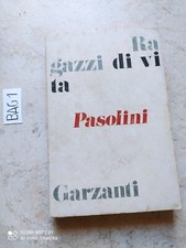 LIBRO RAGAZZI DI VITA PIER PAOLO PASOLINI GARZANTI 1976