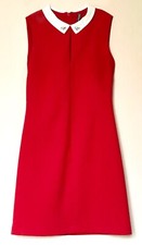 NAF NAF Paris - Abito Elegante Donna - Tubino Rosso Smanicato Tg 34?? - 38??