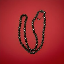 COLLANA PERLE GRIGIE VINTAGE