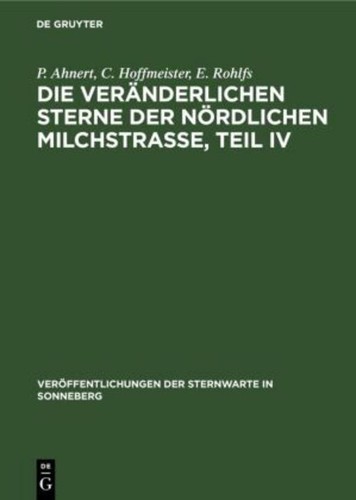 Die veränderlichen sterne der - veränderlichen,