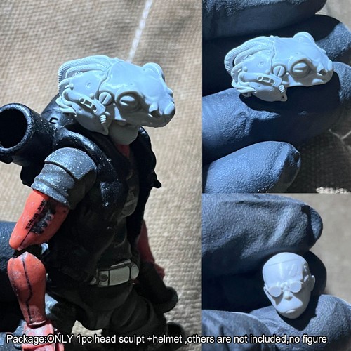 Scultura testa cyborg - testa, di