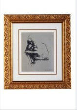 Emilio Greco quadro incisione su argento “maternita’ “