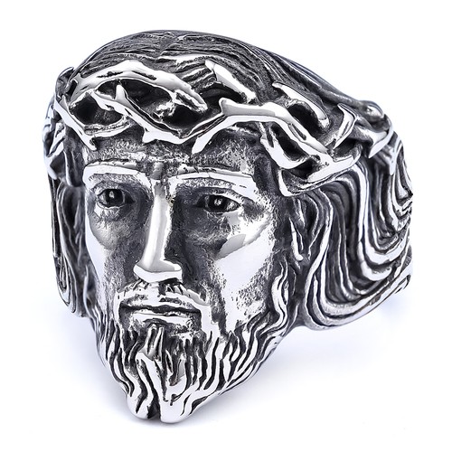 Anello ritratto acciaio inox - anello,