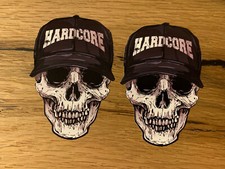 2x SKULL Sticker Hardcore