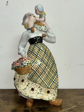 Scultura In Ceramica Maternità Firmata Elba Italy Anni 50 40cm Da Restaurare