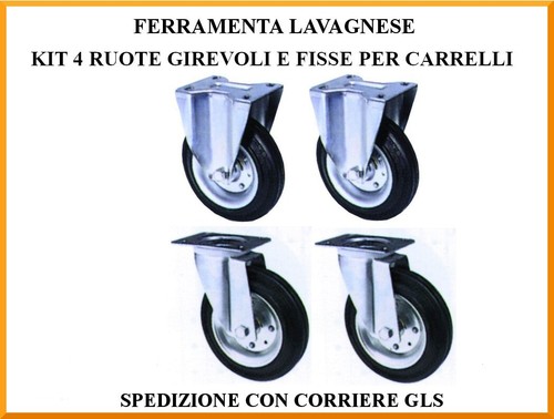 Kit ruote girevoli fisse - kit,