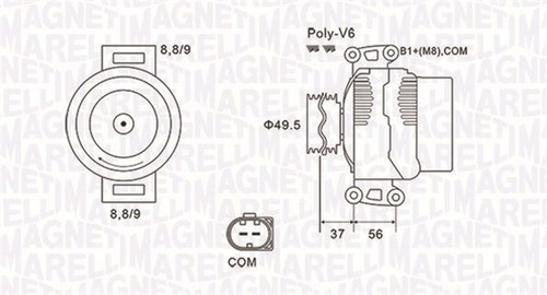 Generatore alternatore magneti - alternatore,