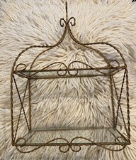 2 ripiani in vetro vintage