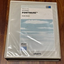 OLIVETTI BITSTREAM FONTWARE ORIGINALE MAI USATO MANUALE E SOFTWARE ORIGINALI